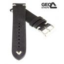 Geo-Straps Uhrband - Horween Rindleder schwarz - 20 mm