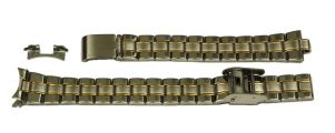 Edelstahluhrarmband bicolor 14 mm Rundanstoss